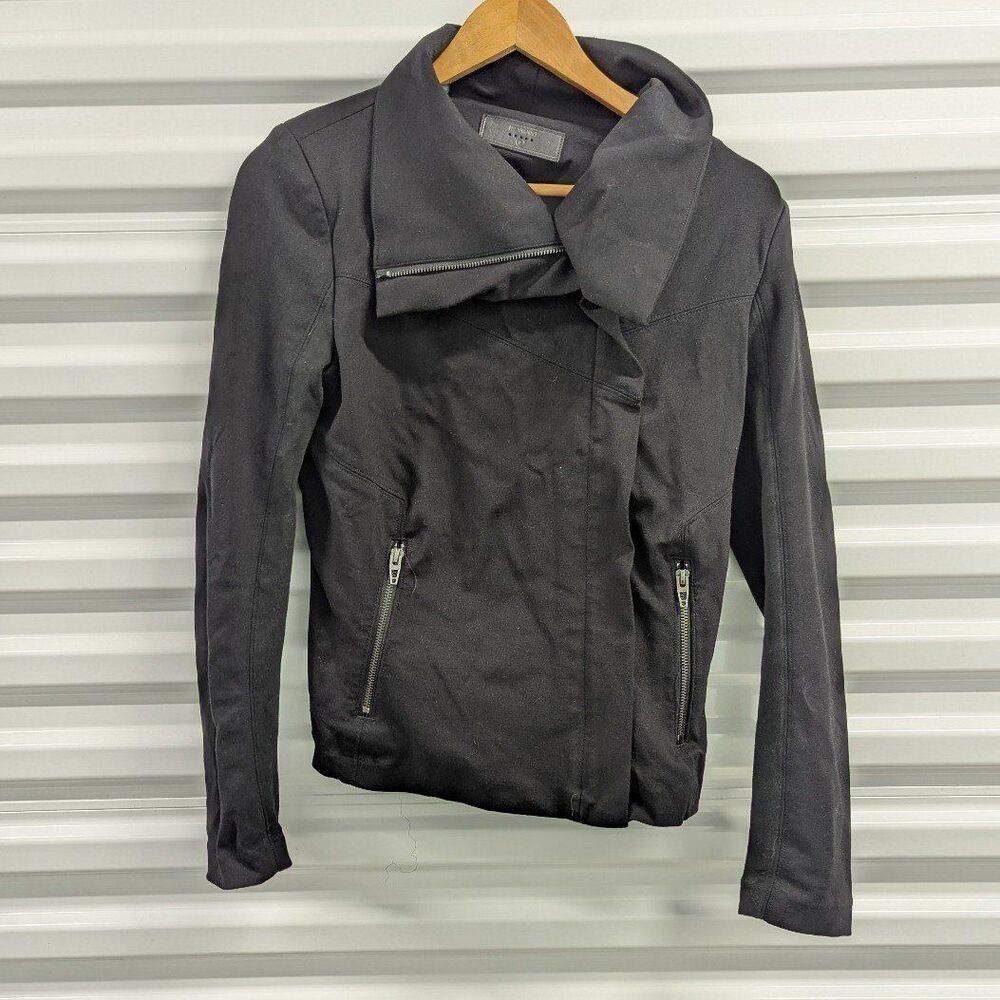 Minimalist Mob Wife Biker BlankNYC Size Small Black Moto Jacket Capsule Goth
